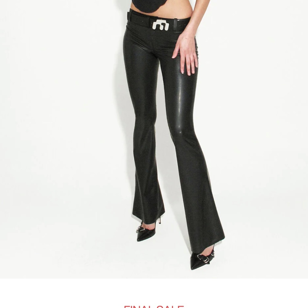 Miaou Black Latex Pants